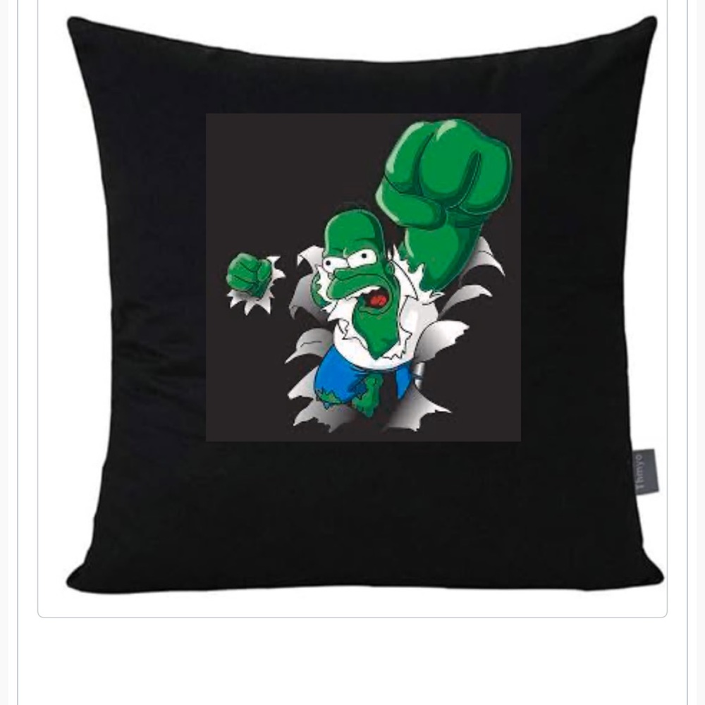 Cartoon throw pillow